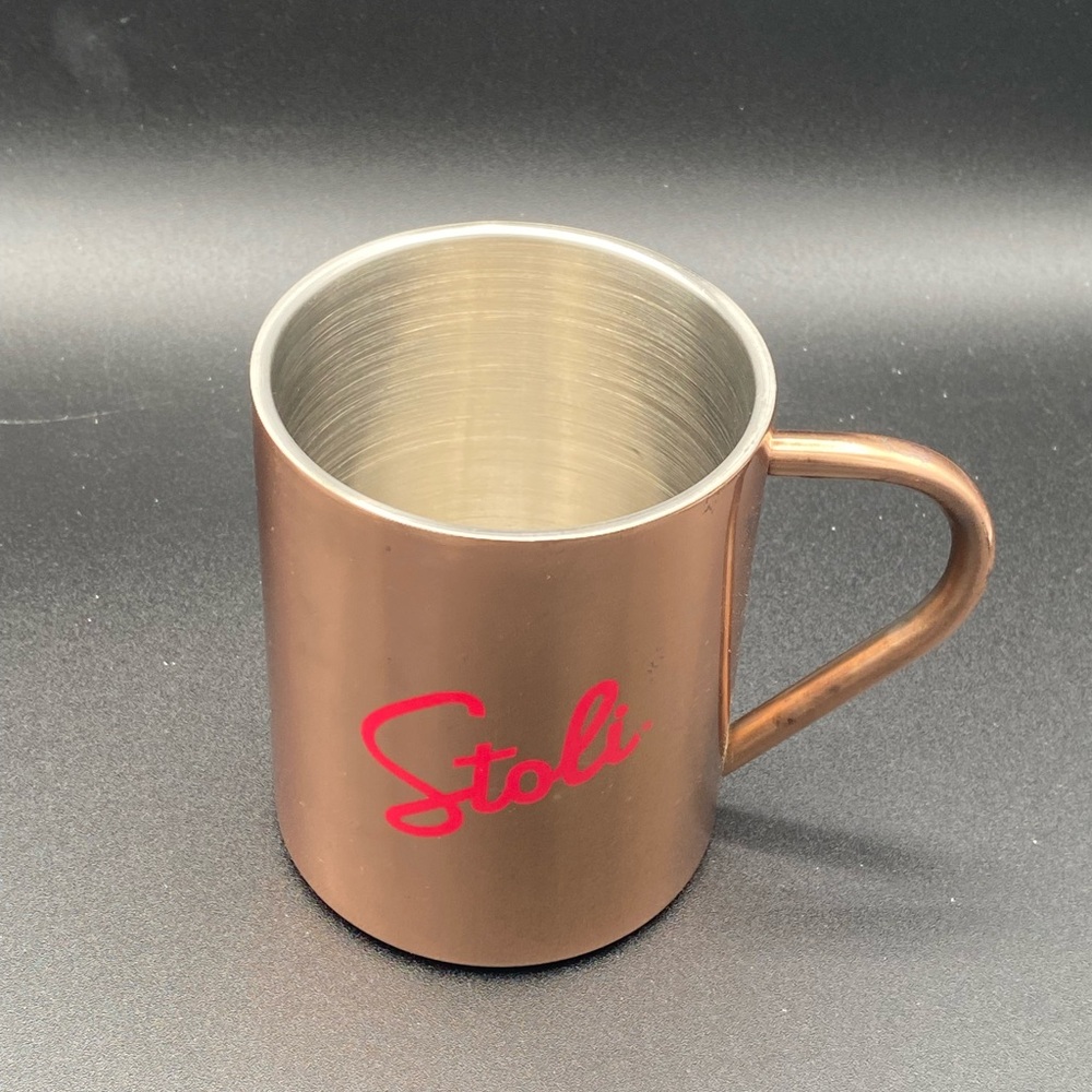 Classic Stoli Logo 12 oz Copper / Stanless Moscow Mule Mug